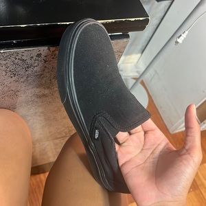 Black Slip On Vans